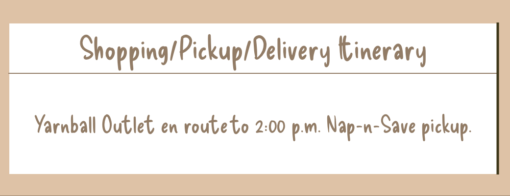 Shopping itinerary notepad